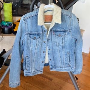 Levi’s Fleeced Lined Denim Trucker Jacket